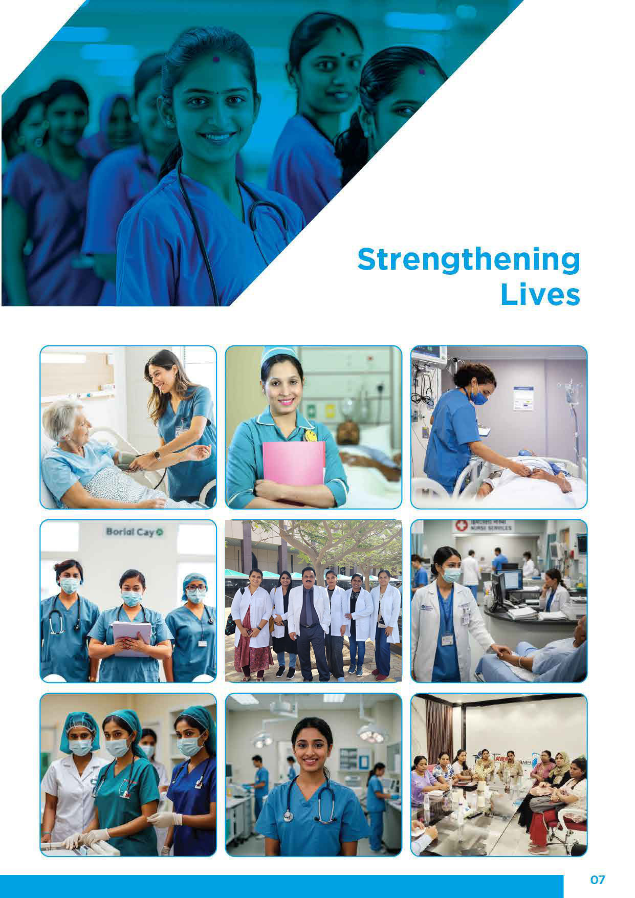 Nurse caring for patient